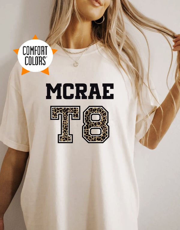Tate McRae Comfort Colors Leopard T-Shirt