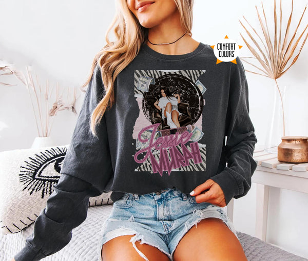 Lush Jessie Murph Comfort Colors Sad Girl Baddie Sweatshirt