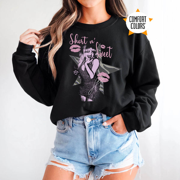 Comfort Colors Sabrina Carpenter Short N' Sweet 2025 Tour Sweatshirt