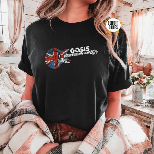 New Unique Oasis Guitar Live '25 Comfort Colors Shirt